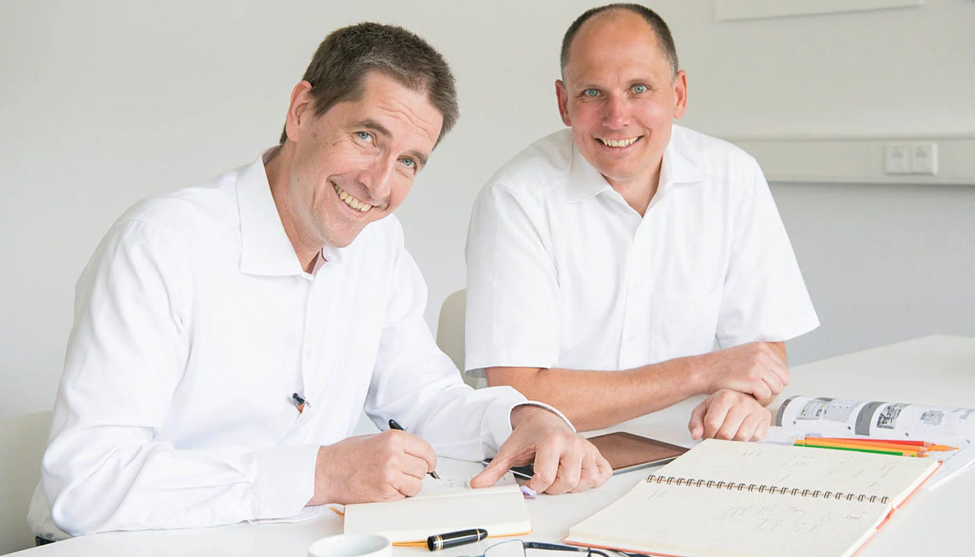 Die Gründer: Klaus Schwägerl und Dr. Matthias Friedle